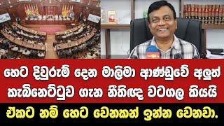 හෙට දිවුරුම් දෙන මාලිමා ආණ්ඩුවේ අලුත් කැබිනෙට්ටුව ගැන නීතිඥ සුනිල් වටගල කියයි.