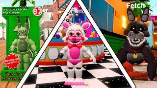 Darzeth Becomes Fetch + Plushtrap Chaser + Adventure Funtime Foxy In Roblox The Pizzeria Remastered