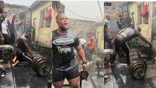 Big Time Motivation!!  Some People Are Built Different. Workout Out In Heavy Rain ️