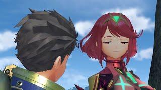 Pyra Tells Rex to Touch Her Chest | Xenoblade Chronicles 2