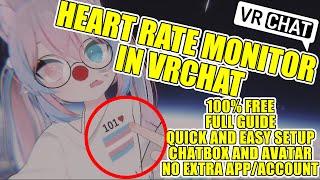 Heart Rate Monitor in VRChat (avatar and chatbox), quick and easy setup - VRChat