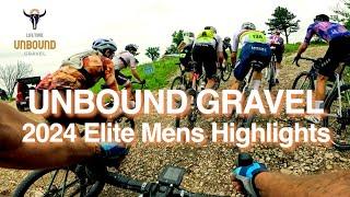 Unbound Gravel 2024  - Elite Mens Raw Highlights