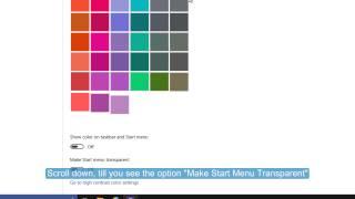How to Enable or Disable Transparent Start Menu in Windows 10