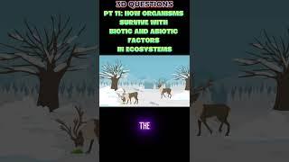 PART 11: 3-D Questions from STEAMspirations: Biotic & Abiotic Factors in Ecosystems 