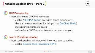 Attacks against IPv6