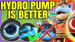 HYDRO PUMP with RAPID SPIN on BLASTOISE is amazing right now | Pokemon Unite