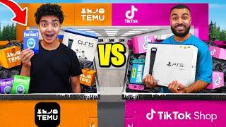 Temu Vs TikTok Shop Dumpster Diving.. (WE FOUND SO MANY V-BUCKS!)