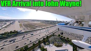 WEIRD Class-C Airport! Full John Wayne Airport (SNA) VFR Arrival - Cessna C177B