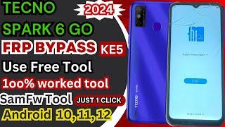 Tecno spark 6go Frp bypass || Tecno Spark 6 Go Gmail Lock || KE5J Frp Bypass | Use Pc 100% free tool