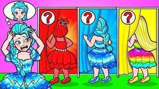 [paper dolls] Who Is Elsa the ICE Girl’s TRUE Friend? ️ | Rapunzel's Family