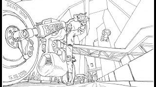 Drawing Motorcycles in extreme perspective