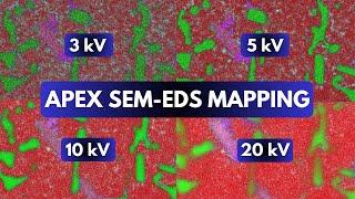 SEM-EDS mapping using EDAX Octane Elite EDS and APEX