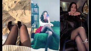 TikTok nylon pantyhose Girls Compilation #225