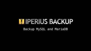 Backup MySQL and MariaDB databases with Iperius (SUB ITA-ENG)