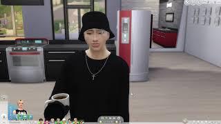 Yoongi being Yoongi in Sims 4 (BTS)