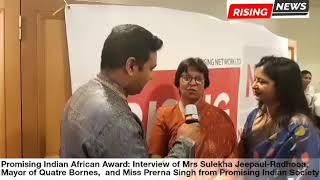 Interview of Ms. Sulekha, Mayor at Promising Indians African Awards