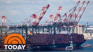 East and Gulf coast ports shut down as dock workers go on strike