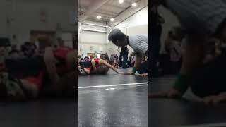 Wyatt Thompson (FCWC) winner by fall over Emerick Ishuin (Combat Athletics)