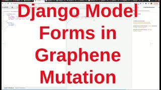 Graphene Mutation using Django Model Form