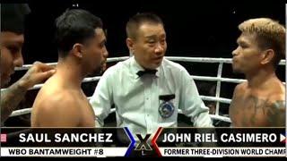 LATEST FIGHT JOHN RIEL CASIMERO VS SAUL SANCHEZ | KNOCKOUT!