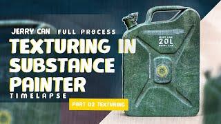 Jerry can texturing in substance painter 2022