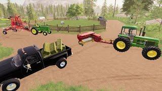 Baling hay for race horse and buying new tractors | Suits to boots 13 | Farming Simulator 19