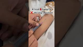 Blood🩸Sample || Taking Blood Sample || #bloodsample #nursing #medical #shorts #short #viral #nurses