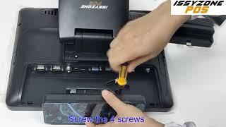 ISSYZONEPOS How to assemble IZP009 install machines touch register machine