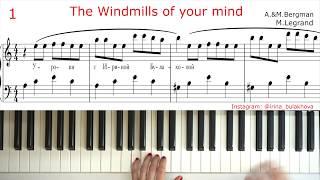 ЛЕГКАЯ КРАСИВАЯ МЕЛОДИЯ THE WINDMILLS OF YOUR MIND НА ПИАНИНО VERY SIMPLE EASY BEAUTIFUL PIANO Music