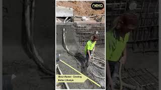 Live Pool Concreting Process by Nexa Homes ‍️ #swimmingpool #concrete #homebuilders