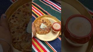 Winter special aloo paratha aur chai️#shorts #shortvideo