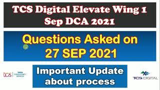 27 September DCA Analysis | TCS DCA SEP 2021 |