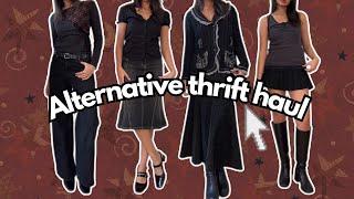 ALT THRIFT HAUL + STYLING OUTFITS #thrifthaul #thrift #outfitideas