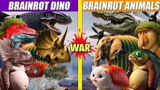 Brainrot Dino vs Brainrot Animals Turf Wars | SPORE