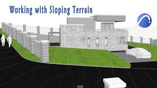 How to create roads, merge structures on terrain in archicad