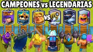 CAMPEONES vs LEGENDARIAS | CUAL ES MEJOR CALIDAD? | OLIMPIADAS de CLASH ROYALE