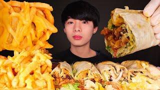 ASMR TURKISH KEBAB + CHEESY FRIES  (Eating Sound) | MAR ASMR