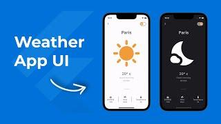 Flutter Weather App UI | LIGHT - DARK MODE | PROVIDER