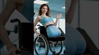 Legless woman #amputee woman #AI #dhd