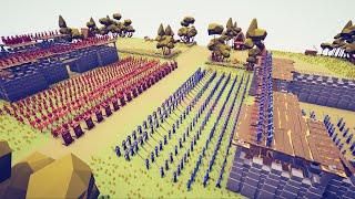 500x ATHENIAN ARMY vs 500x SAMURAI ARMY - Totally Accurate Battle Simulator TABS