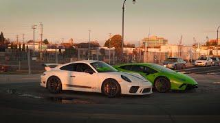 [4K] LAMBORGHINI HURACAN & PORCHE GT3