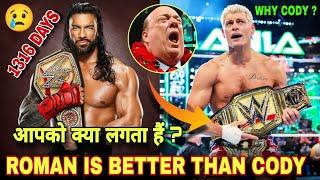 Is Roman Reigns Better Than Cody Rhodes  | Rock Challenge Cody | Rock vs Cody vs Roman WWE Raw 2024