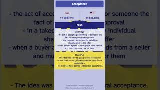 Learn the Word 'Acceptance' - English Vocabulary Flashcards | Improve Your English Skills