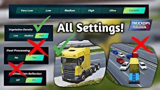 Best Graphics Settings in Detail! - Truckers Of Europe 3 by wanda software | Truck Gameplay