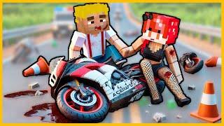 EFEKAN VE ESRA ÖLÜMCÜL MOTOR KAZASI YAPTI!  - Minecraft ZENGİN FAKİR HAYATI