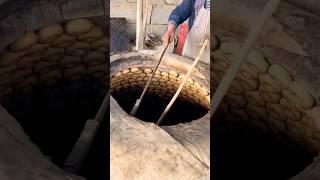 baking in giant mud oven  #shorts #india #baking #food #usa #jakarta #indonesia #japan #us #canada