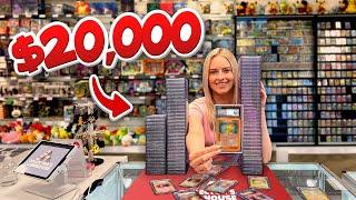 We Graded $20,000 Of Our BEST Cards! (Card Shop POV)