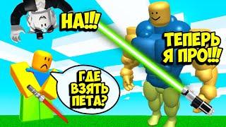 НУБИКИ СТАЛИ ПРО ЗА 1 СЕКУНДУ В СИМУЛЯТОРЕ САБЛИ! КОДЫ НА ВОИД ПИТОМЦА! ROBLOX Saber Simulator