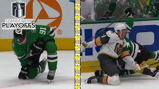 Pietrangelo Swings at Seguin Making Him Bleed, Jamie Benn Drills Jack Eichel