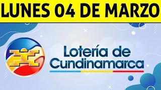 Resultados Lotería de CUNDINAMARCA Lunes 4 de Marzo de 2024  PREMIO MAYOR 